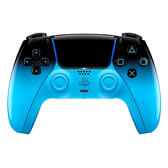 Blue custom PS5 DualSense controller